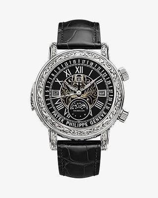 百達翡麗黑色腕表 經(jīng)典與奢華的完美結(jié)合